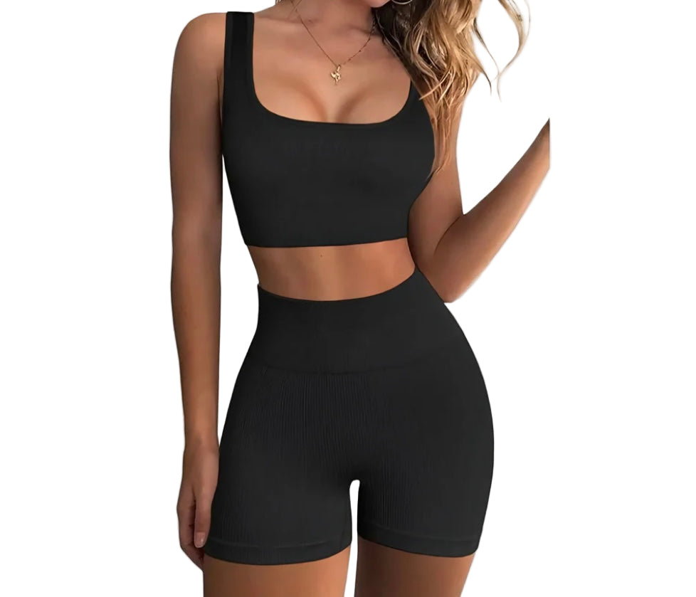 Two Piece Women Clothing Activewear Gym Yoga Sets