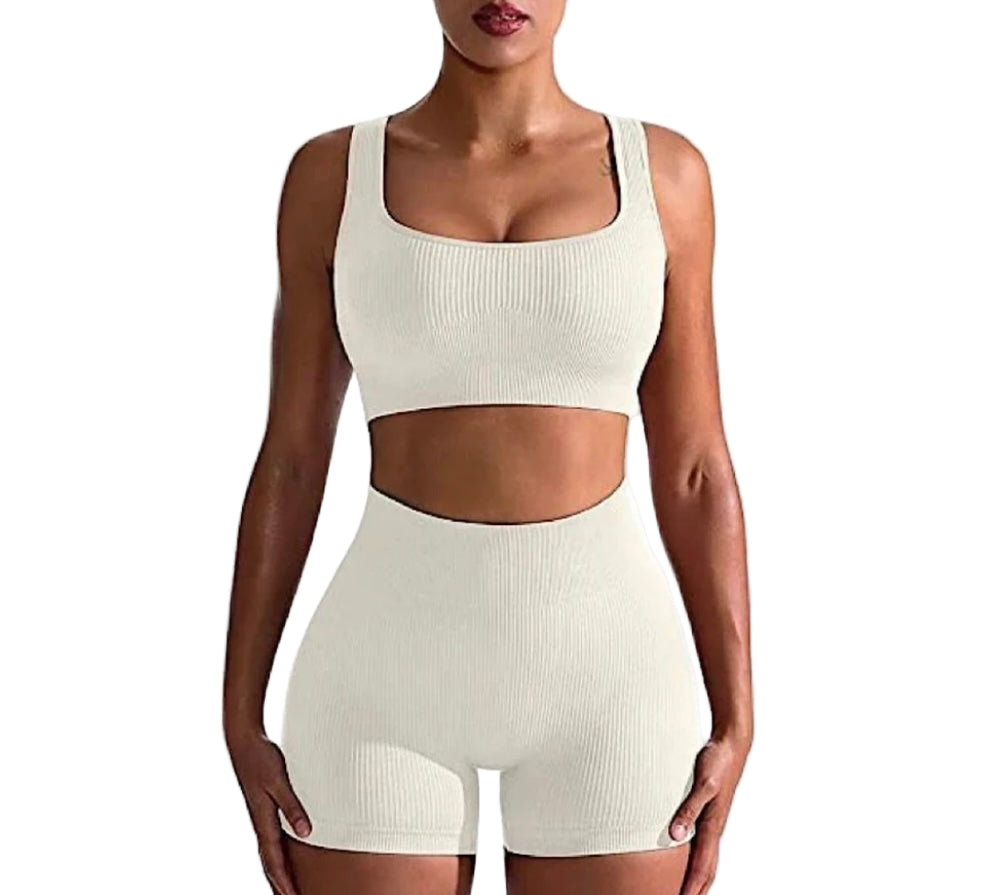 Two Piece Women Clothing Activewear Gym Yoga Sets