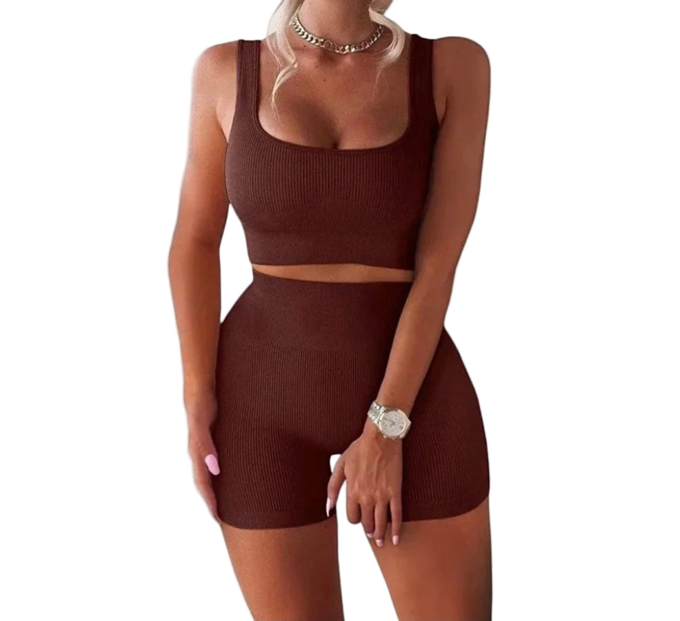 Two Piece Women Clothing Activewear Gym Yoga Sets